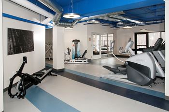 Fitness center with updated equipment